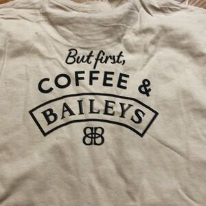 Baileys cream color tee shirt never worn size large